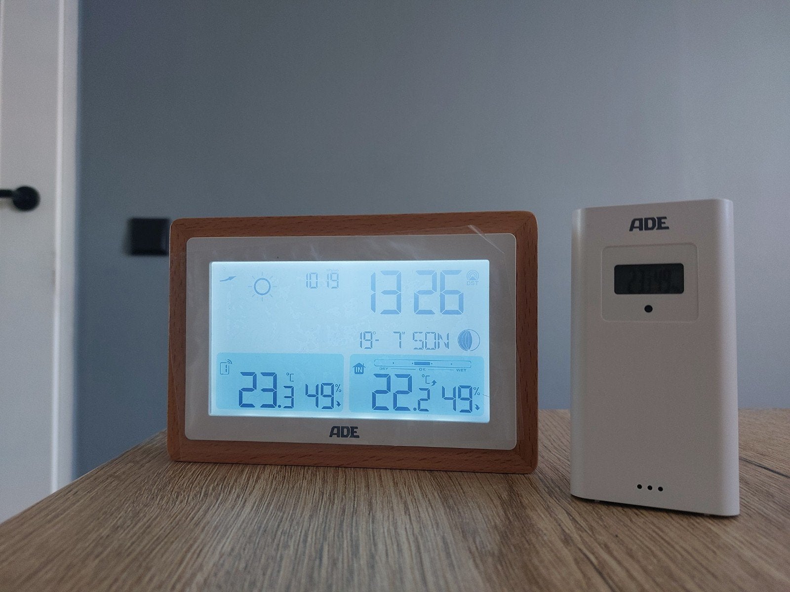 ADE WS 2302 Weerstation met Buitensensor, Ophalen of Verzenden, Zo goed als nieuw, Weerstation