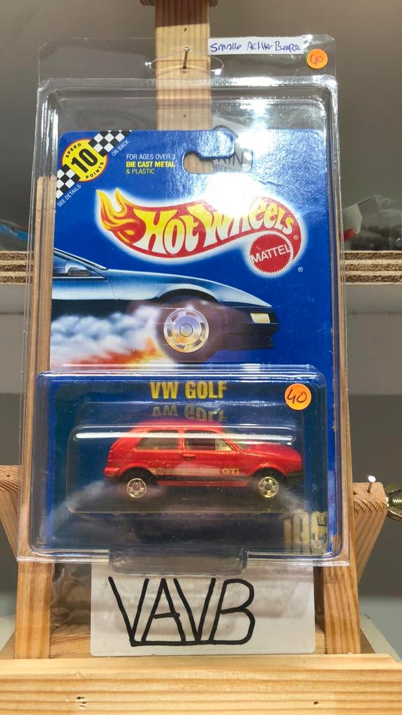 12 vw Volkswagen Golf mk2 Gti Hot Wheels Hotwheels VAVB new, Ophalen of Verzenden, Nieuw, Auto