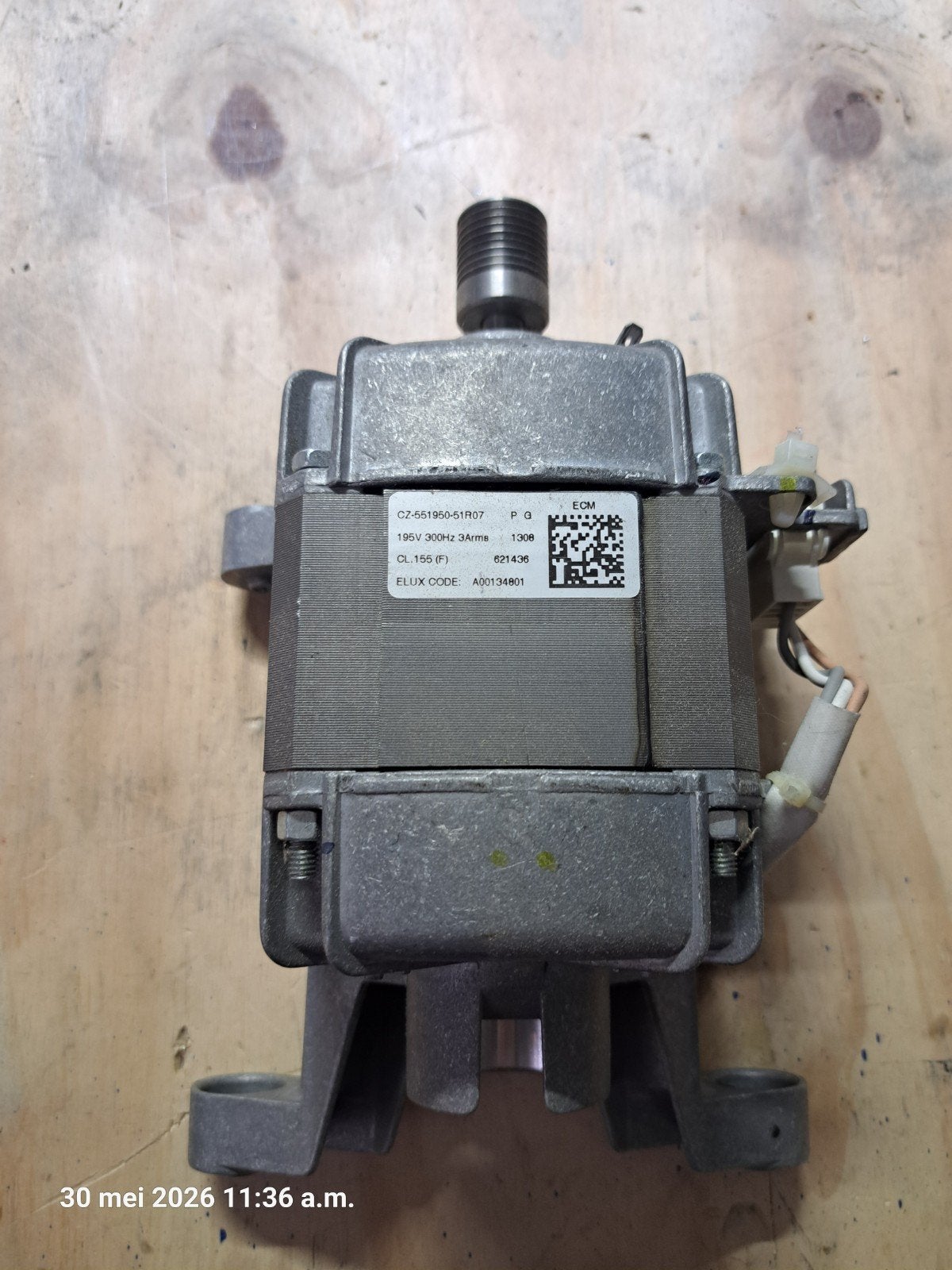 Wasmachine motor OZ-551950-51R07 195V 300Hz 3Arms, Ophalen of Verzenden, Niet bekend, Niet bekend, Niet bekend