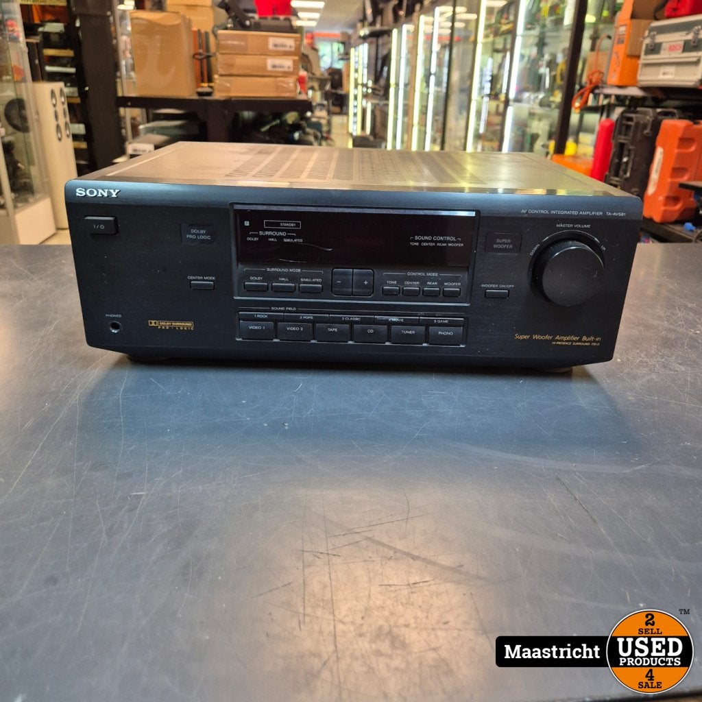 SONY TA-AV581 stereo receiver (1988), 2x 100 watt, met PHONO, Sony, Gebruikt, Support@sony.com, 1-7-1 Konan, Minato-ku
Tokyo 108-0075
Japan