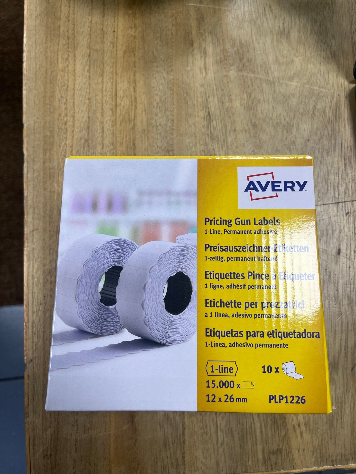 Avery Prijslabelrollen - 8.5 rollen (12x26mm), Ophalen of Verzenden