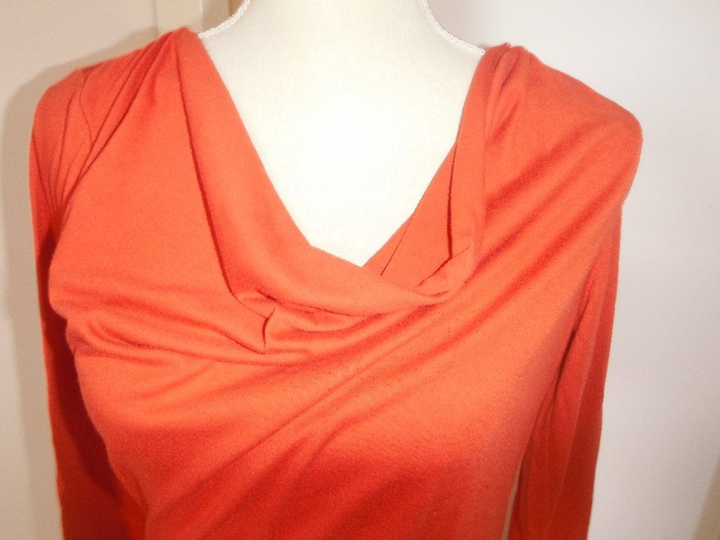 oranje longsleeve met waterval hals, Tom Tailor, mt M, Maat 38/40 (M), Verzenden, Oranje, Tom Tailor