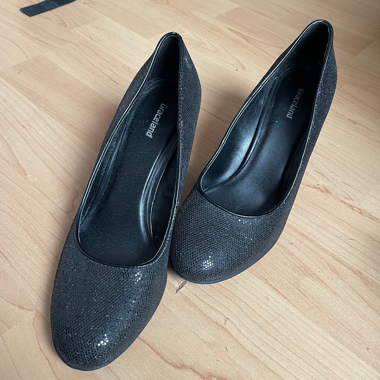 Graceland hakken maat 37, Ophalen, Schoenen met lage hakken, Zwart, Zo goed als nieuw