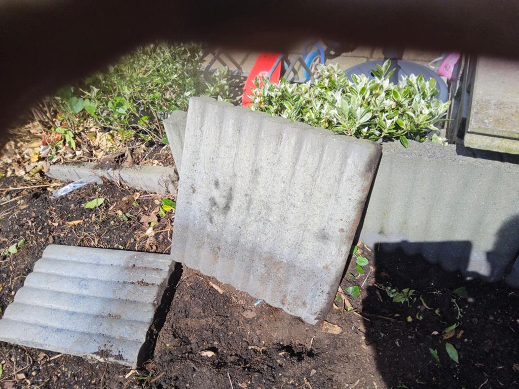 Borders, Tuin en Terras, Tegels en Klinkers, Ophalen, Gebruikt, Beton, Terrastegels