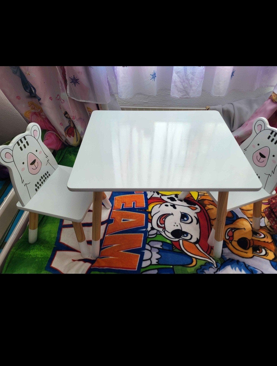 Kinderset: 2 stoelen en een tafel, Ophalen of Verzenden, Gebruikt, Tafel(s) en Stoel(en)