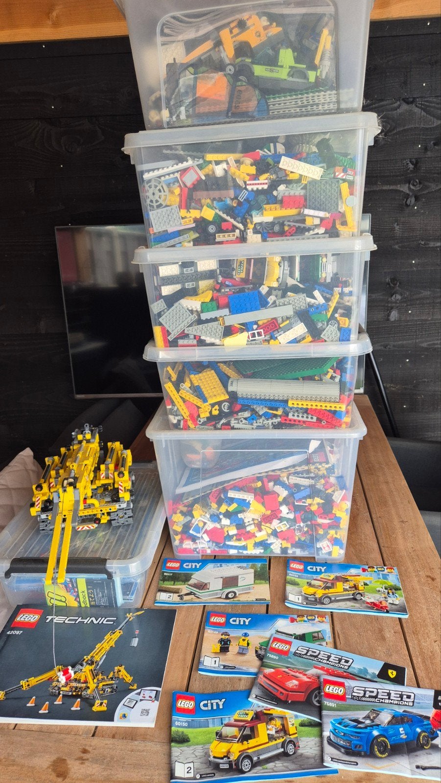 Grote partij LEGO met diverse originele boekjes, Ophalen, Gebruikt, Overige merken