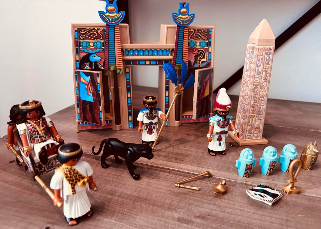 Playmobil 4243 Tempel van de Farao met extra's, Kinderen en Baby's, Speelgoed | Playmobil, Ophalen of Verzenden, Gebruikt, Complete set
