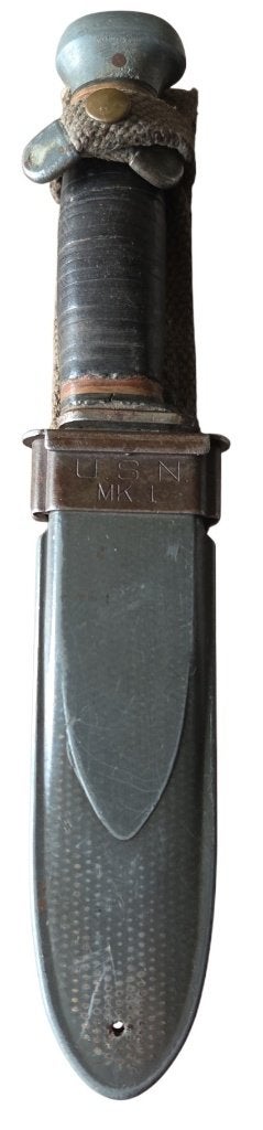 USN.ww2 MK1 mes in gebruikte staat, Ophalen of Verzenden, Mes of Dolk
