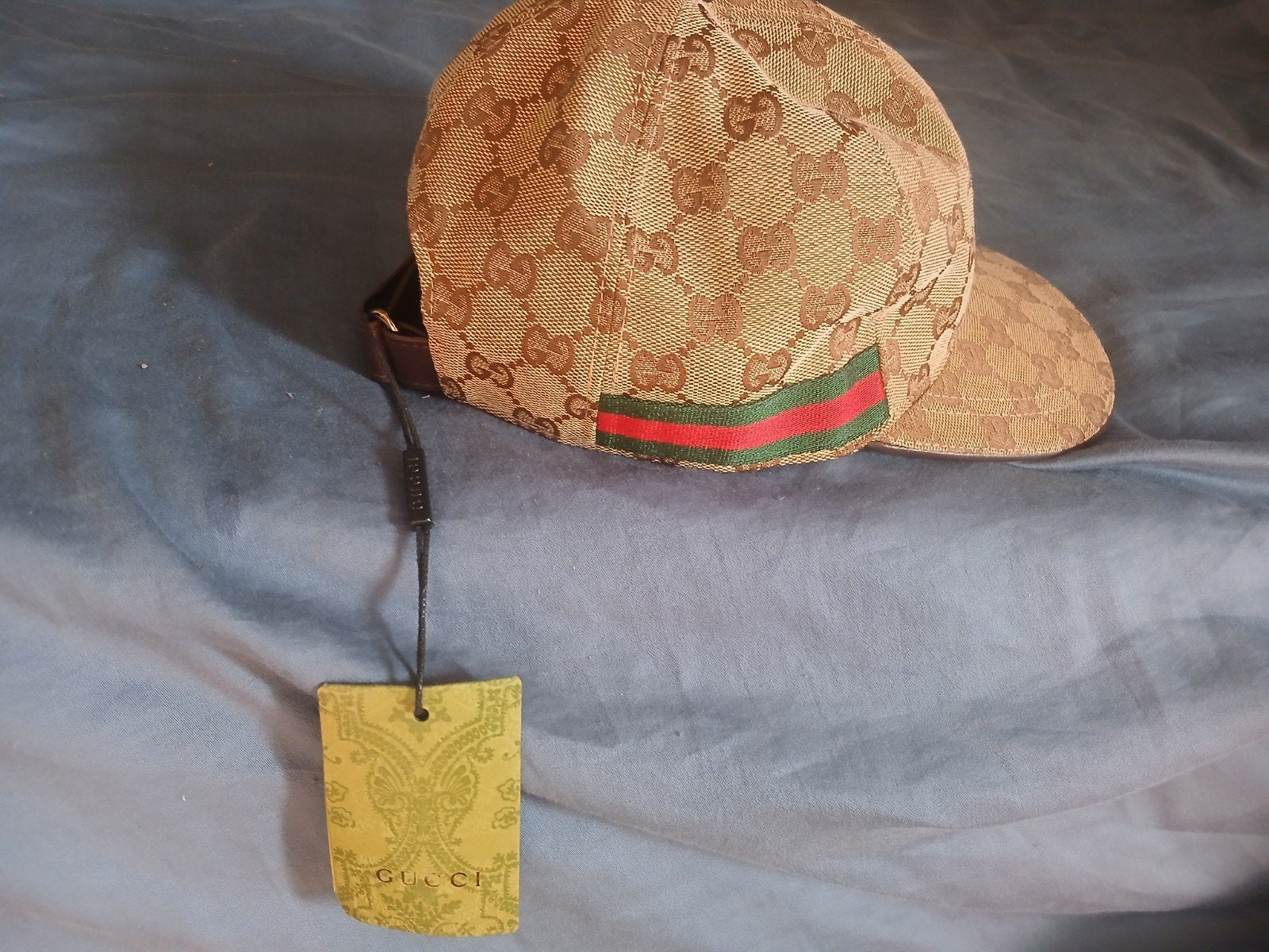 Gucci GG Canvas Baseballpet met Webdetail - Maat M (58cm), Ophalen, Nieuw, Gucci, Pet