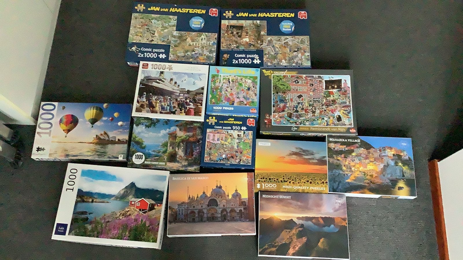 Mooie puzzels 1000 stukjes, Ophalen of Verzenden, 500 t/m 1500 stukjes, Zo goed als nieuw