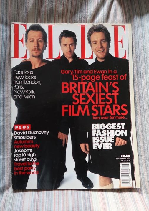 Elle Sept 1998 - Gary Oldman, Tim Roth, Ewan McGregor, Ophalen of Verzenden, Zo goed als nieuw, Muziek, Film of Tv