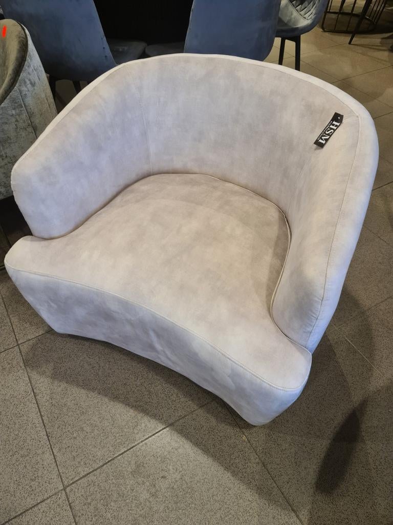 Nieuwe HSM collection fauteuil adore velvet ivoor €165, Huis en Inrichting, Fauteuils, Ophalen, Industrieel landelijk barok brocante koloniaal boheems vintage