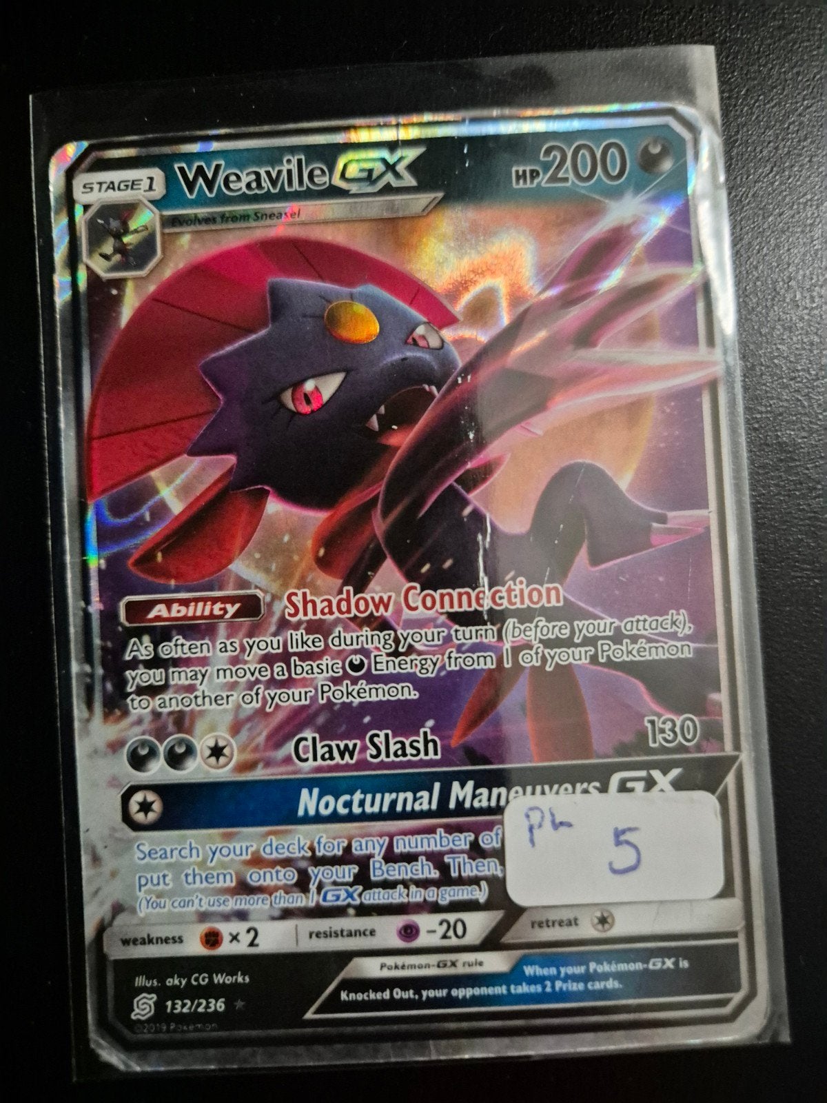 Weavile GX 132/236, Ophalen of Verzenden, Zo goed als nieuw