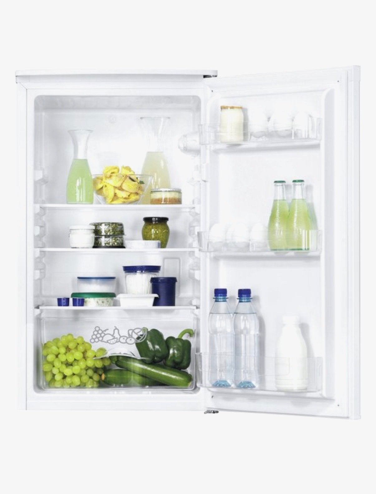 Zanussi ZRG11600WA Koelkast - Compact, 100 tot 150 liter, 45 tot 60 cm, Ophalen, 85 tot 120 cm