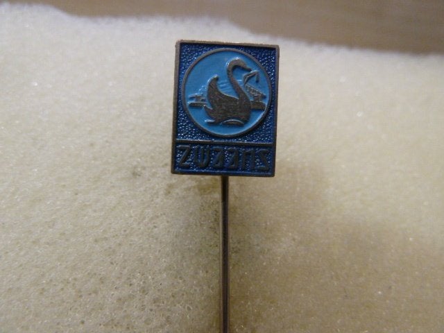Vintage Speldje Zwaans, Ophalen of Verzenden, Gebruikt, Dier of Natuur, Speldje of Pin