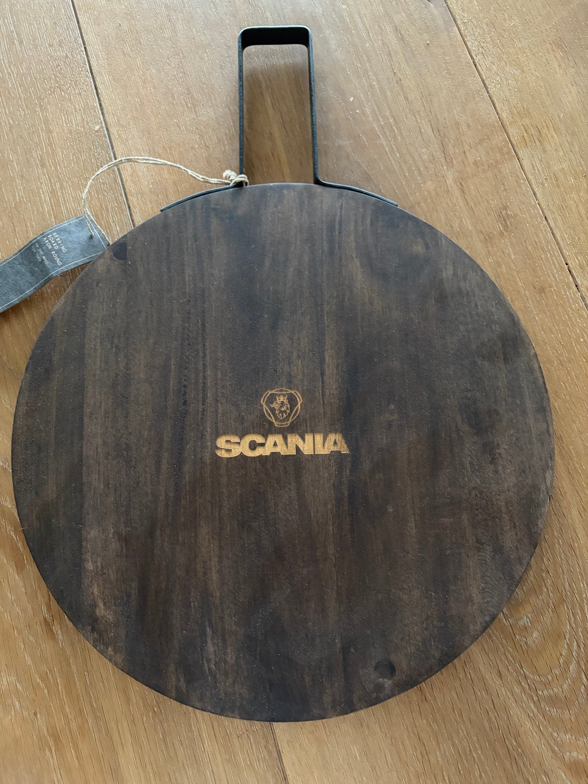 Scania houten serveerplank met handvat - Nieuw, Ophalen of Verzenden, Nieuw, Bruin, Hout