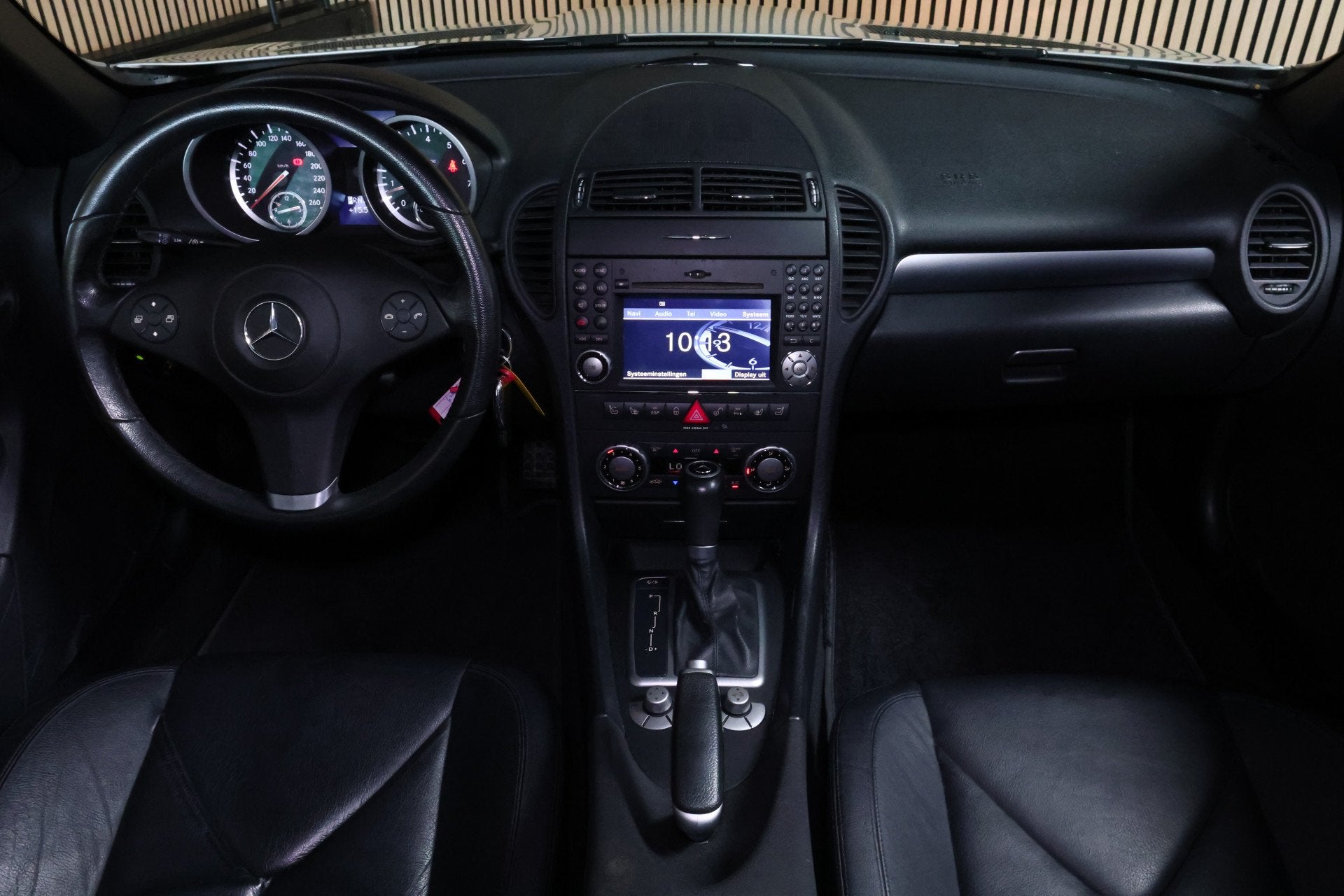 Mercedes-Benz SLK 280 Prestige Cabriolet AUTOM NAVI AIRCO AI, Zwart, Cabriolet, Bedrijf, 2 stoelen