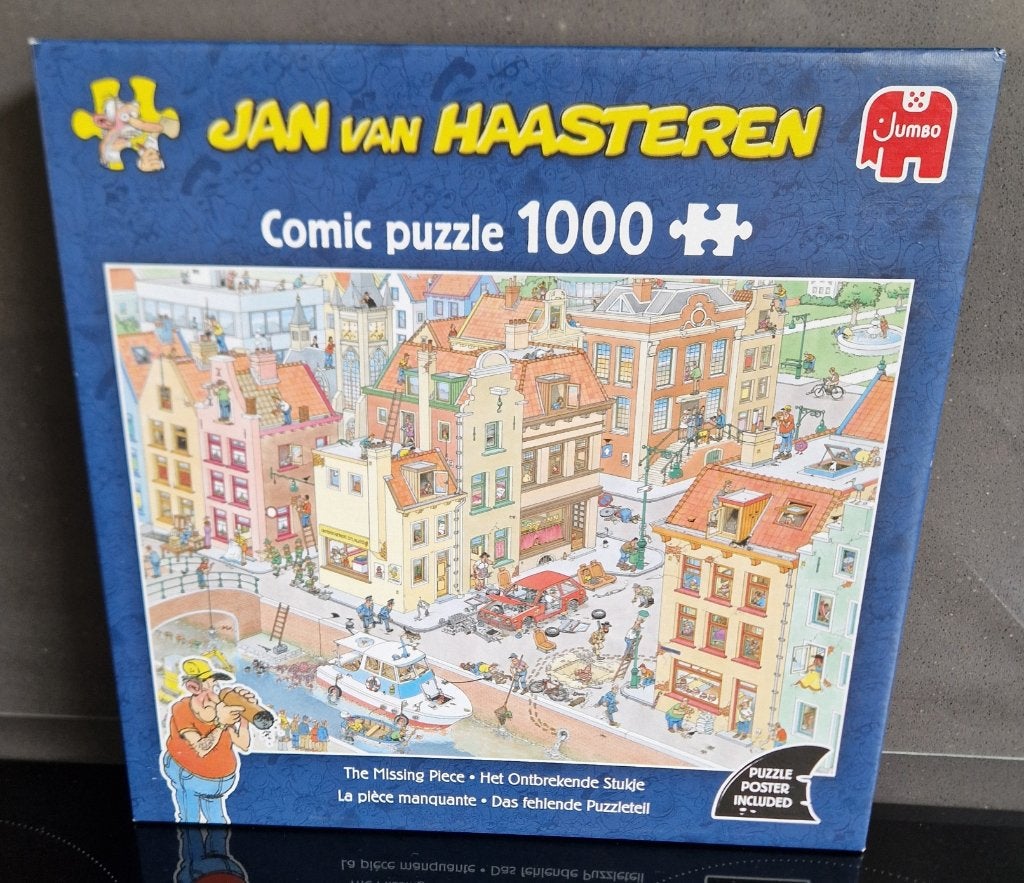 Jan van Haasteren puzzel 1000st kopen of ruilen, Ophalen, 500 t/m 1500 stukjes, Zo goed als nieuw, Legpuzzel