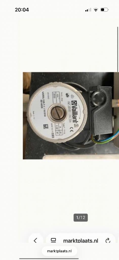 Onderdelen/pompen van CV ketel Vaillant VHR24-28 en 18-22, 30 tot 80 cm, Hoog rendement (Hr), Cv-ketel of Combi-ketel, Ophalen of Verzenden