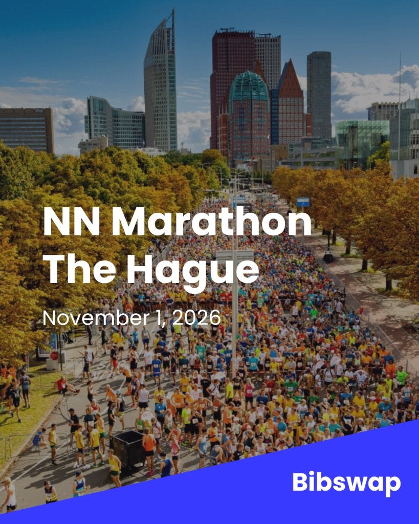 Startbewijs NN Marathon Den Haag - veilig via Bibswap, Tickets en Kaartjes, Eén persoon, November