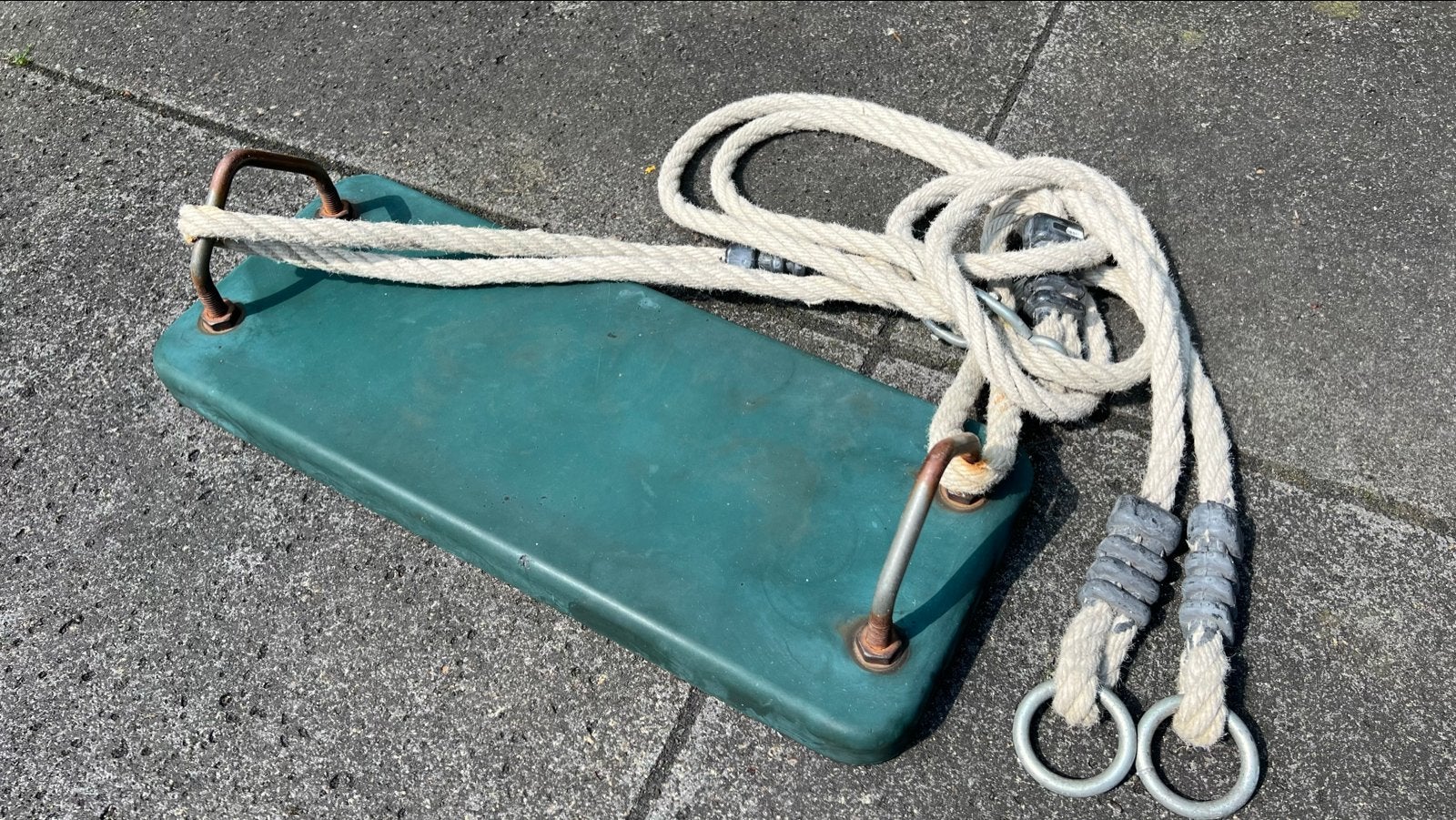 Schommelzitje met touwen, Ophalen of Verzenden, Gebruikt, Schommel