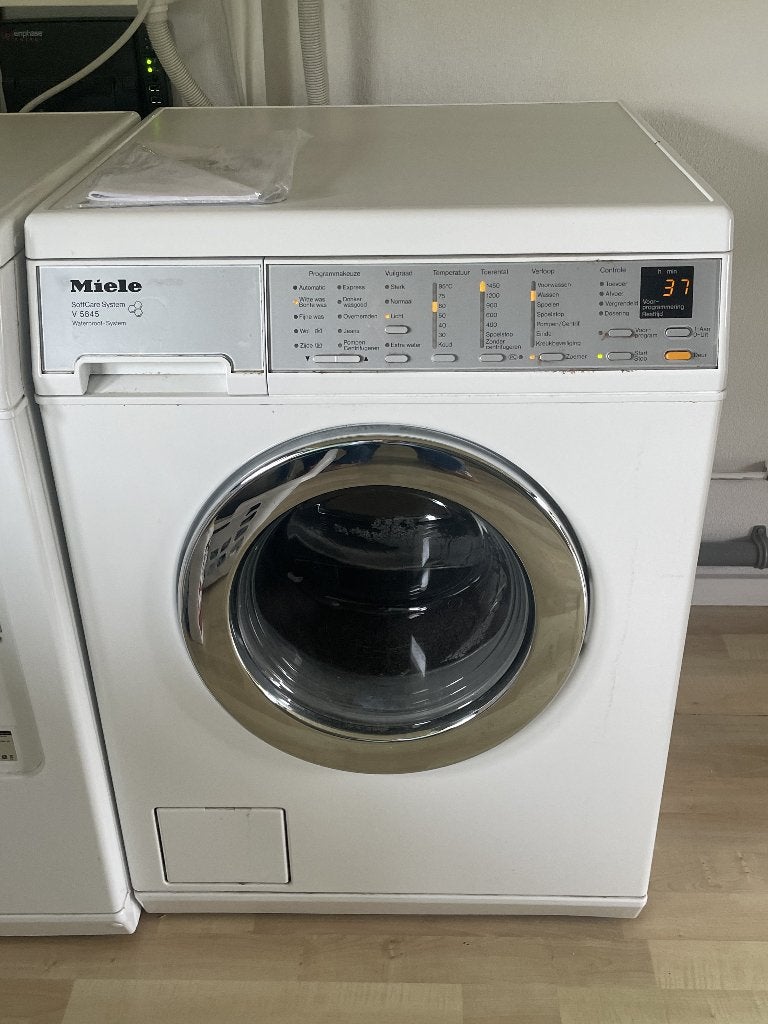 Miele Wasmachine V 5845 WPS SoftCare System, Witgoed en Apparatuur, Wasmachines, Ophalen, Gebruikt, Handwasprogramma, Voorlader