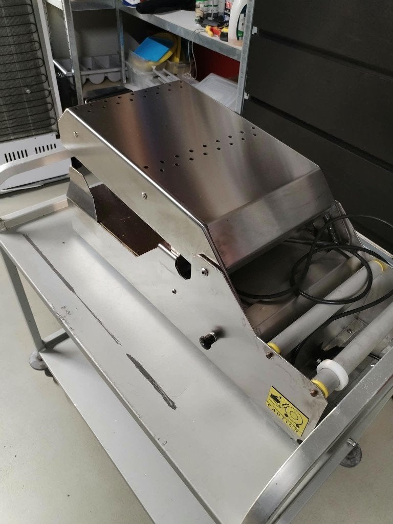 Duni Topsealmachine DF25 RVS Semi Automatisch, Ophalen, Overige materialen, Gebruikt, Overige typen
