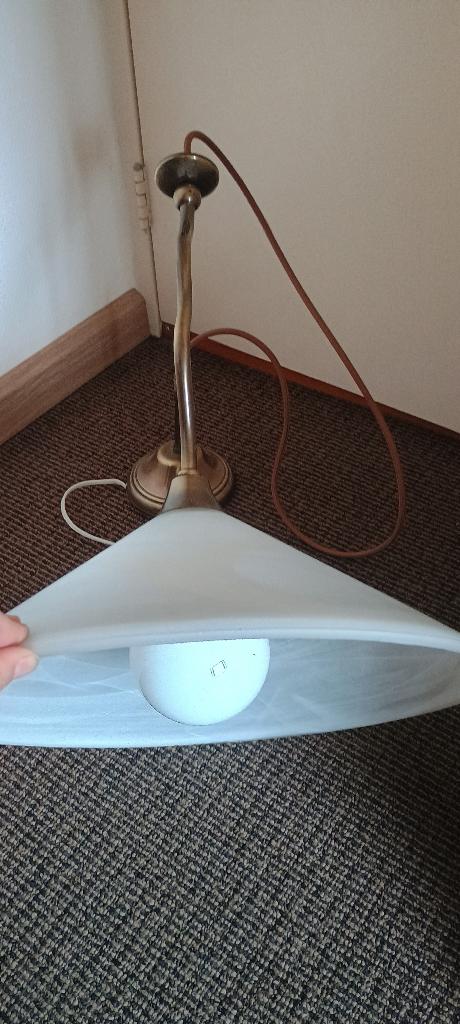 hanglamp, Ophalen, Zo goed als nieuw, Glas, 75 cm of meer