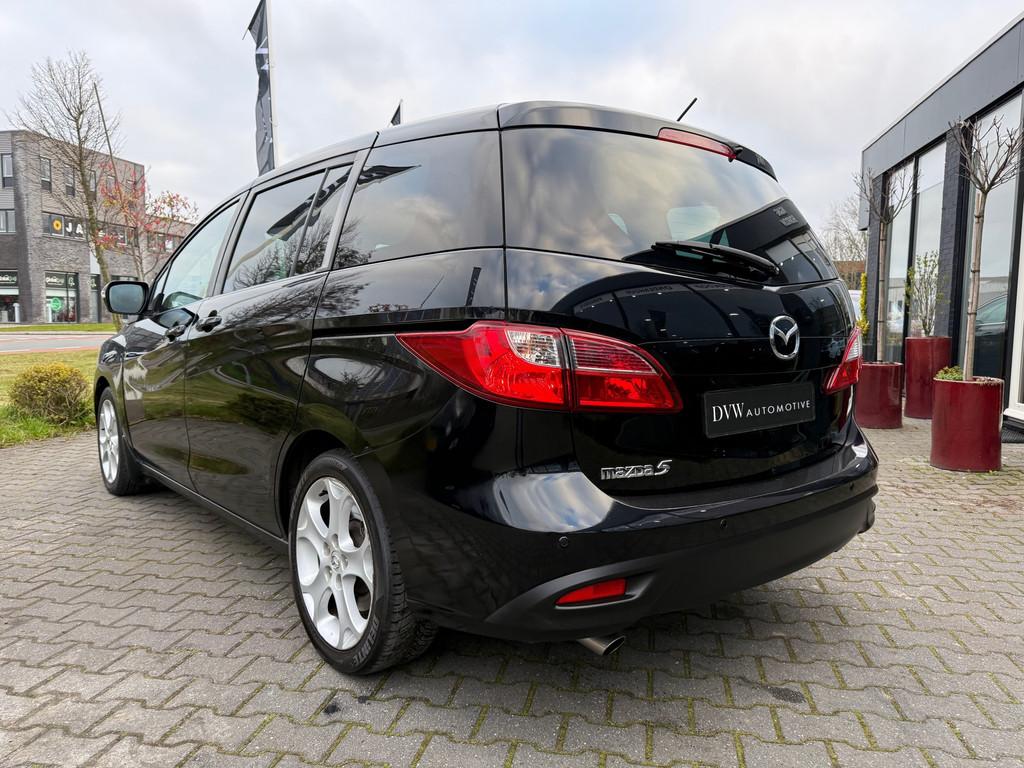 Mazda 5 2.0 TS+ 7 persoon automaat, Auto's, Mazda, Euro 5, Stof, Gebruikt, Zwart