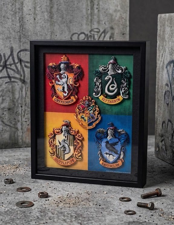 Partij 3-D afbeeldingen in lijst Harry Potter thema, NHP International, Overige typen, Ophalen of Verzenden, Info@nhp-international.com