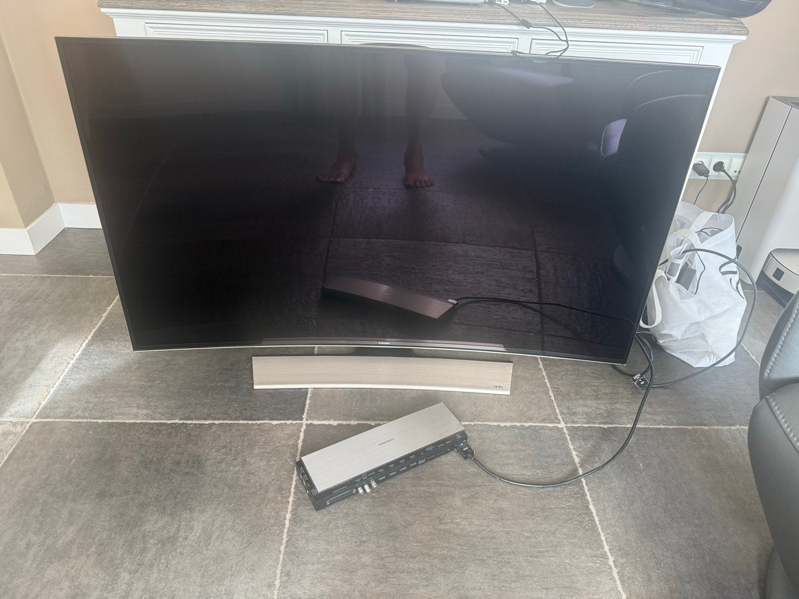 Samsung UE55HU8500LXXN 4K Curved Smart TV met 2 afstandsbedi, Audio, Tv en Foto, Televisies, Ophalen, LED, Zo goed als nieuw, 100 Hz