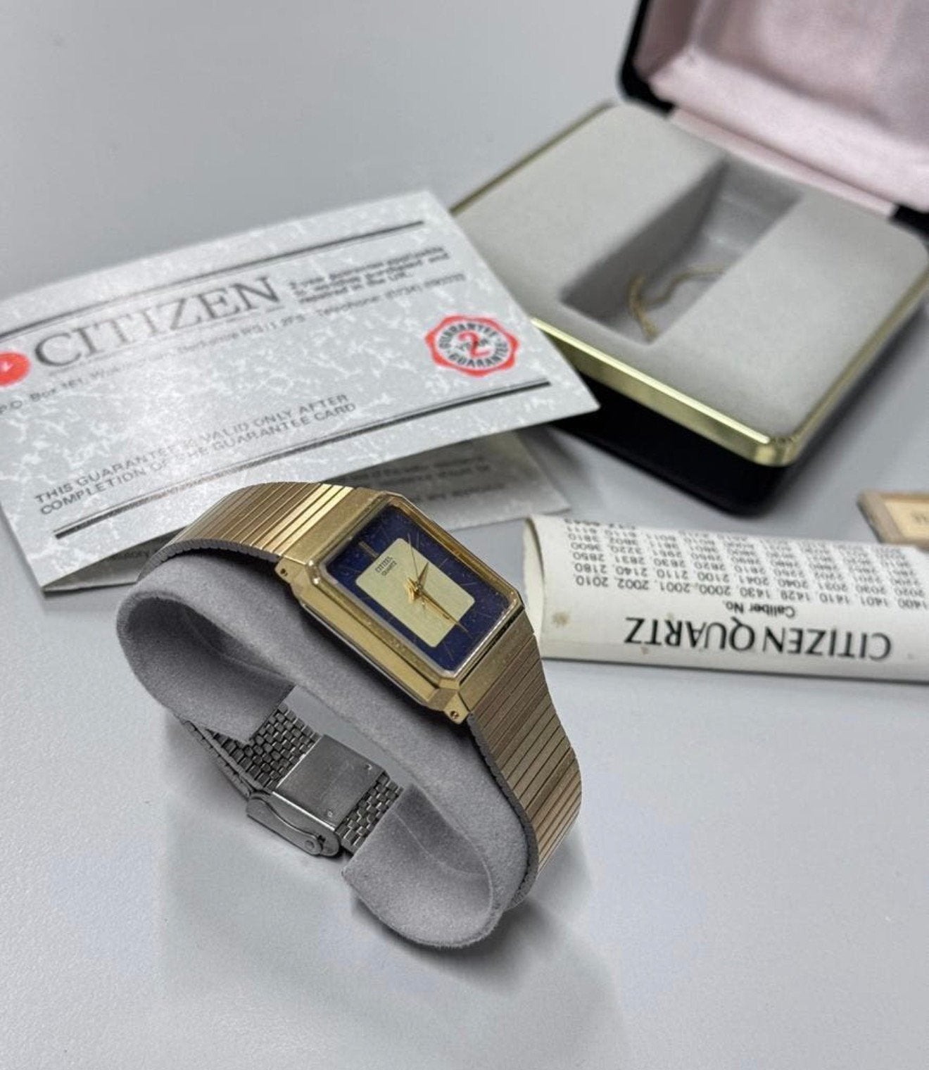 Vintage Citizen CTZ-6618 ca 1970 pols horloge dames Vierkant, Overige merken, Staal, Staal, Polshorloge