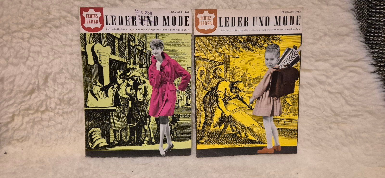 Vintage tijdschriften "Leder und Mode" (1961-1962), Ophalen of Verzenden, Gelezen