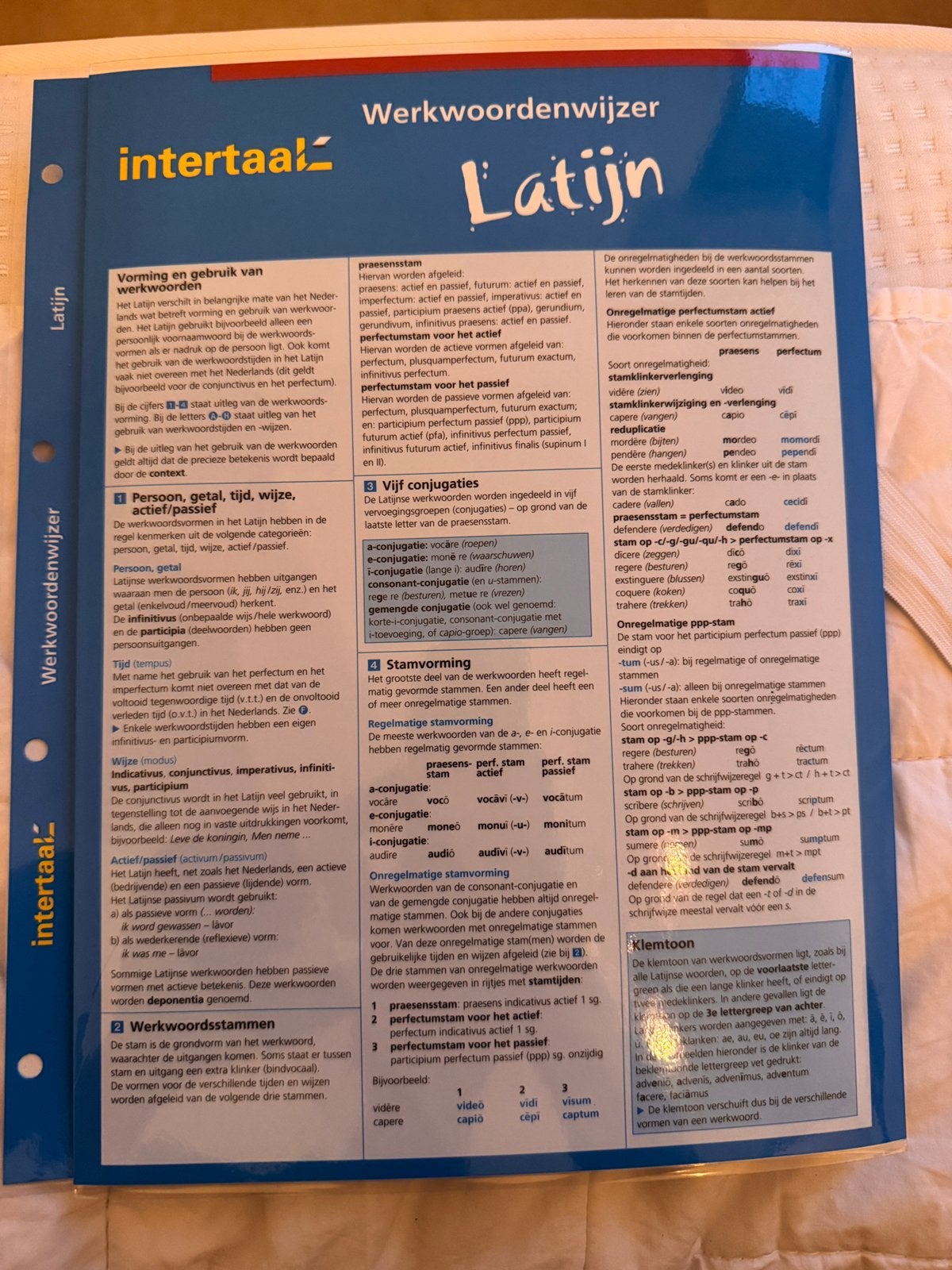 Latijn grammatica en werkwoordenwijzer onderbouw, Verzenden, Zo goed als nieuw