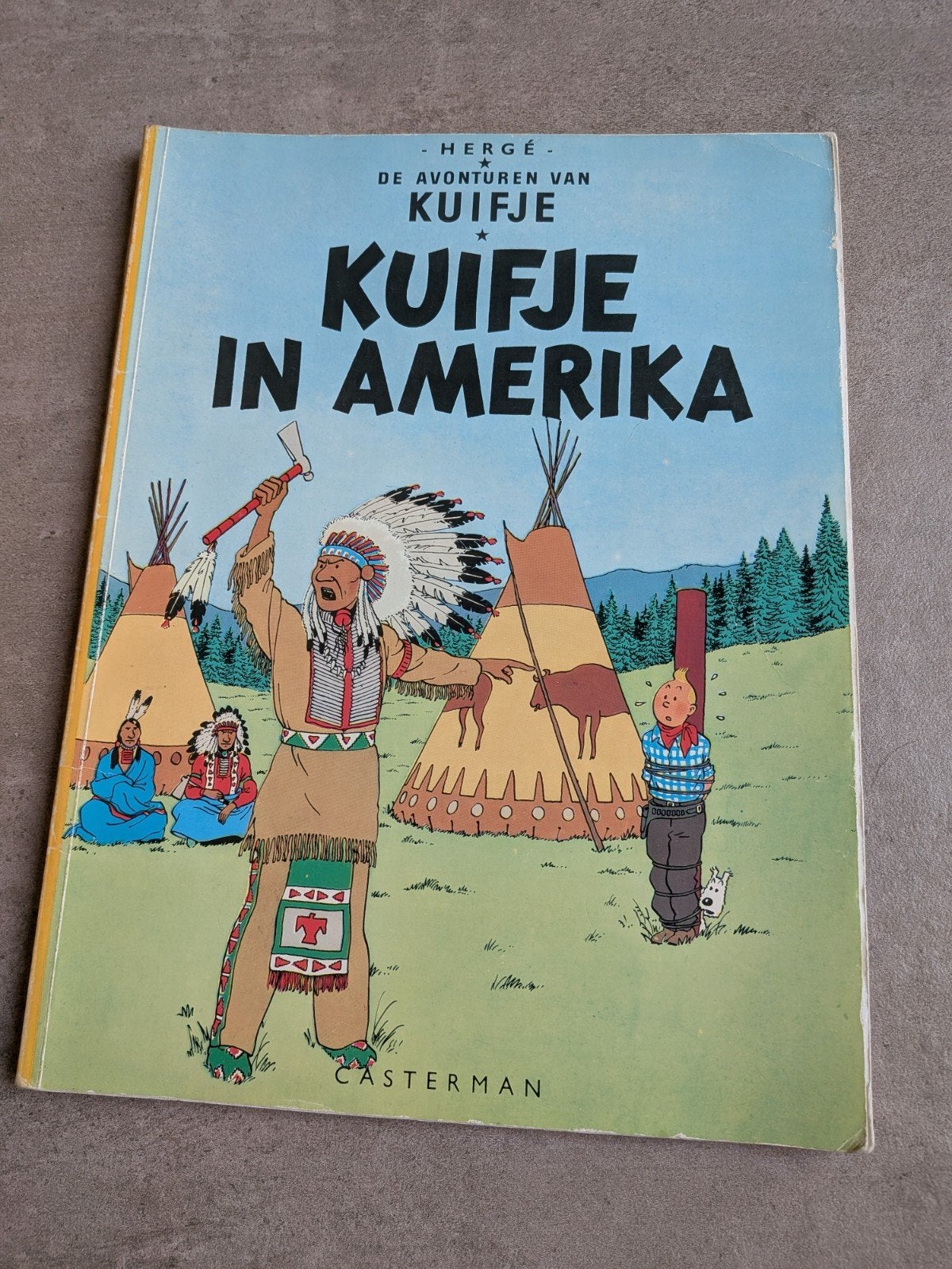 Kuifje in Amerika - Softcover editie - Goede staat, Boeken, Eén stripboek, Ophalen of Verzenden, Gelezen, Hergé