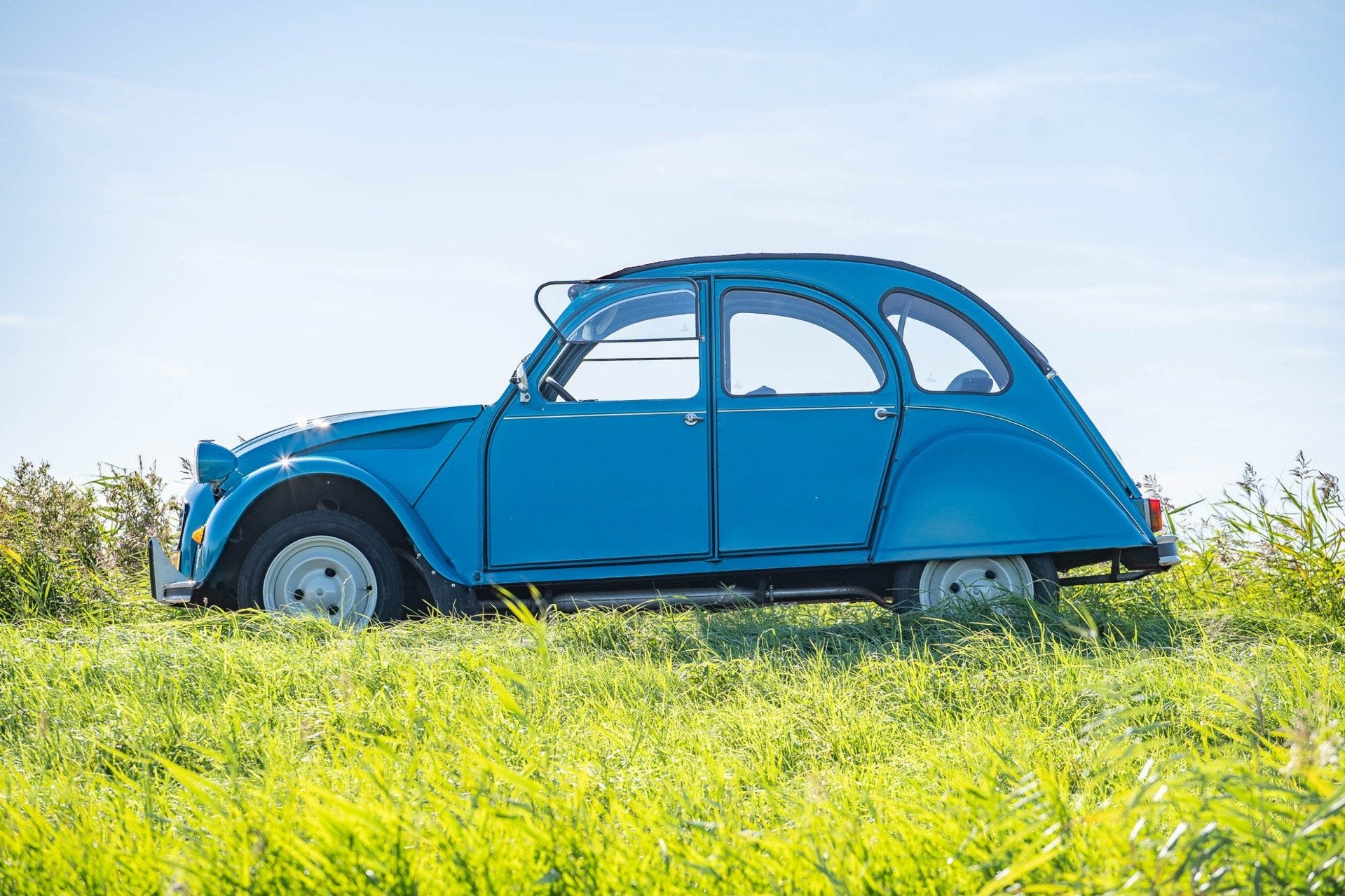 Citroen 2 CV 6 Club, Voorwielaandrijving, 2CV, Blauw, Origineel Nederlands