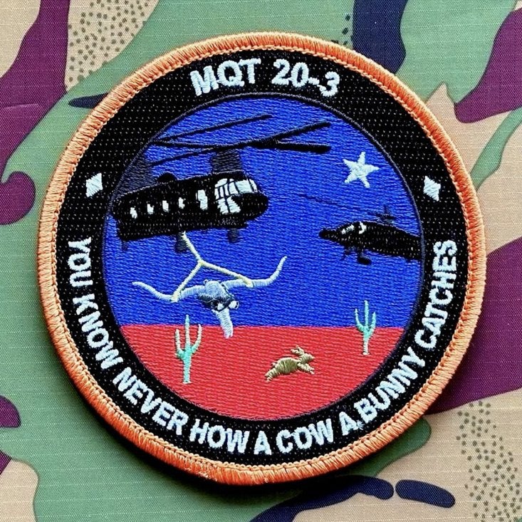 Patch RNLAF 298 301 302 SQN MQT 20-3, Ophalen of Verzenden, Luchtmacht, Nederland, Embleem of Badge
