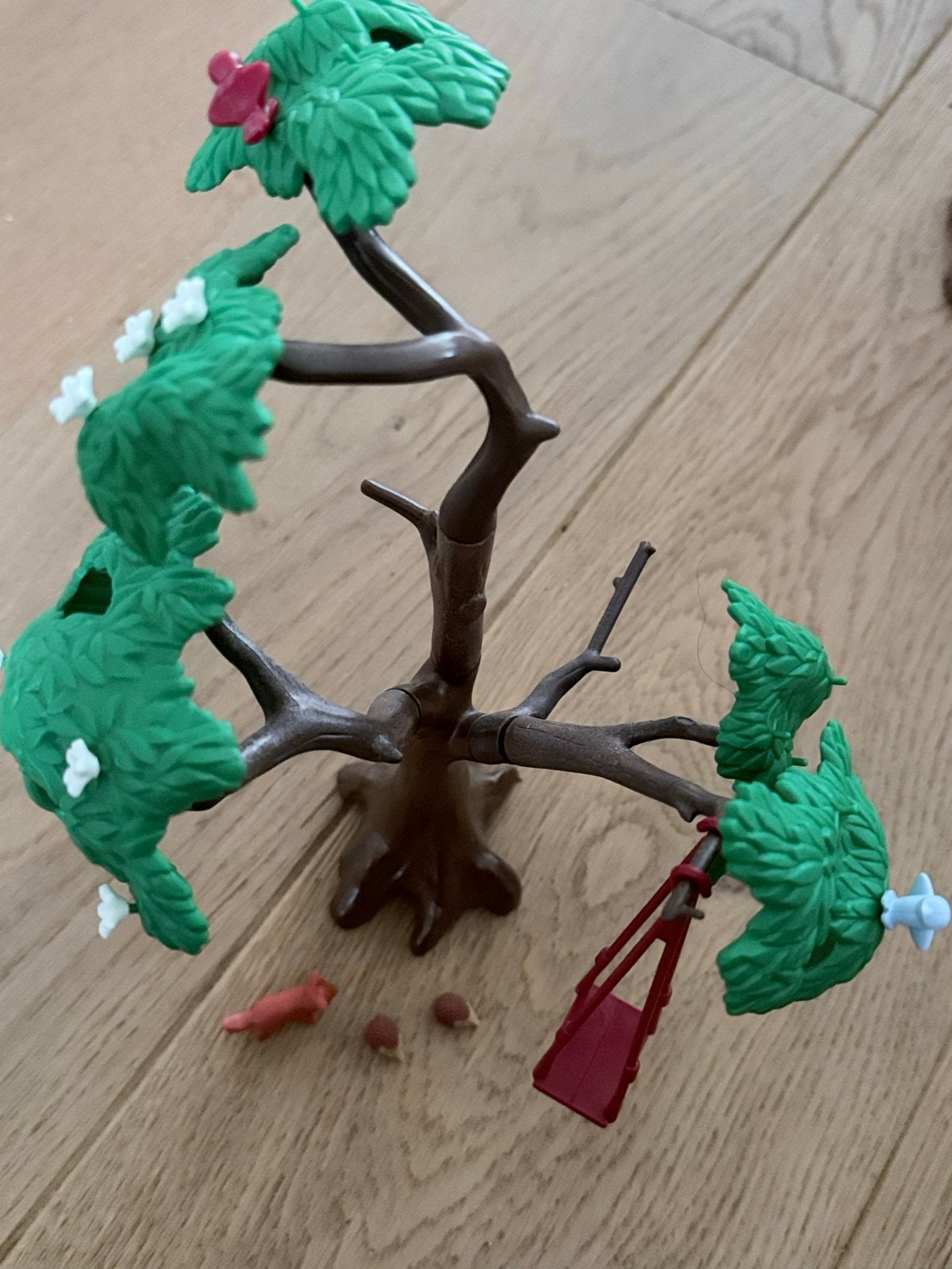 Playmobil boom met schommel, vosje en egels, Ophalen of Verzenden, Gebruikt, Jongen of Meisje