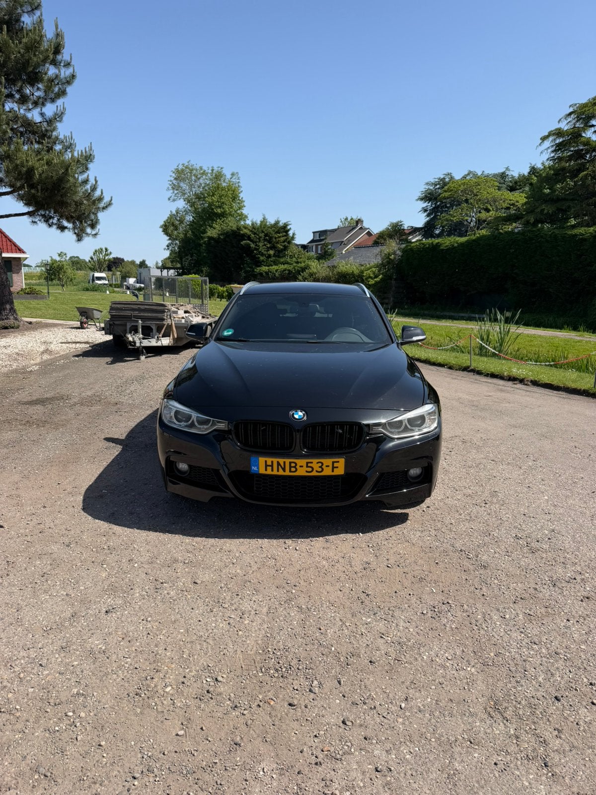 BMW 3-Serie 2.0 318D Touring AUT 2013 Zwart EXPORT, Auto's, BMW, Automaat, 745 kg, Achterwielaandrijving, 1995 cc