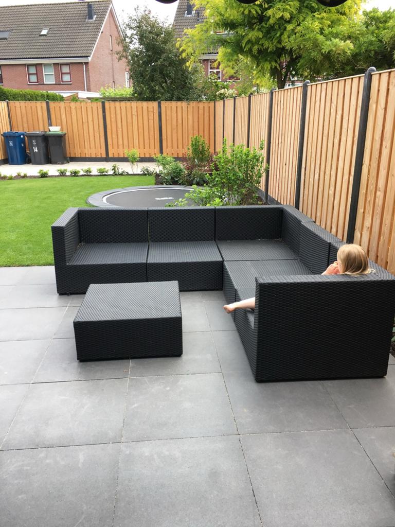 Loungebank, Tuin en Terras, Tuinsets en Loungesets, Ophalen, 5 zitplaatsen, Kunststof, Gebruikt