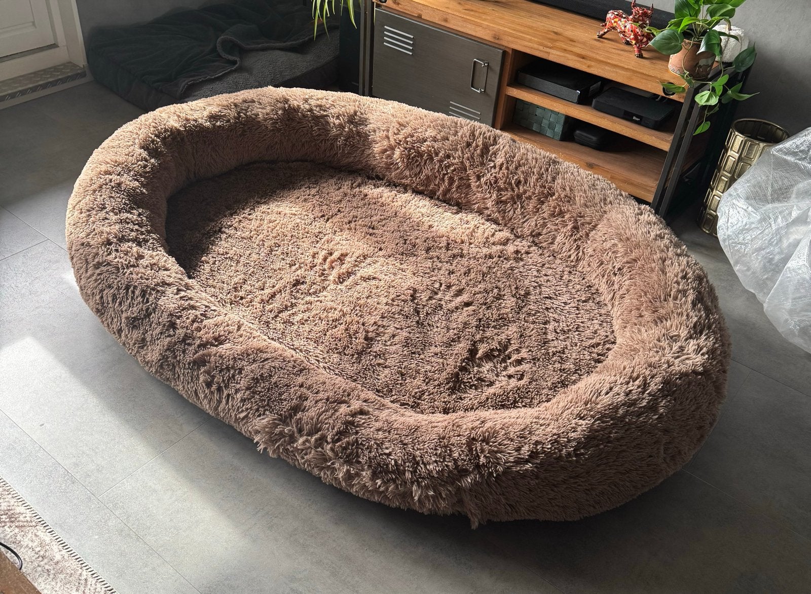 Grote XXL- 185 x 120 hondenbed mensenbed hondenmand, Ophalen of Verzenden, Zo goed als nieuw, Pluche