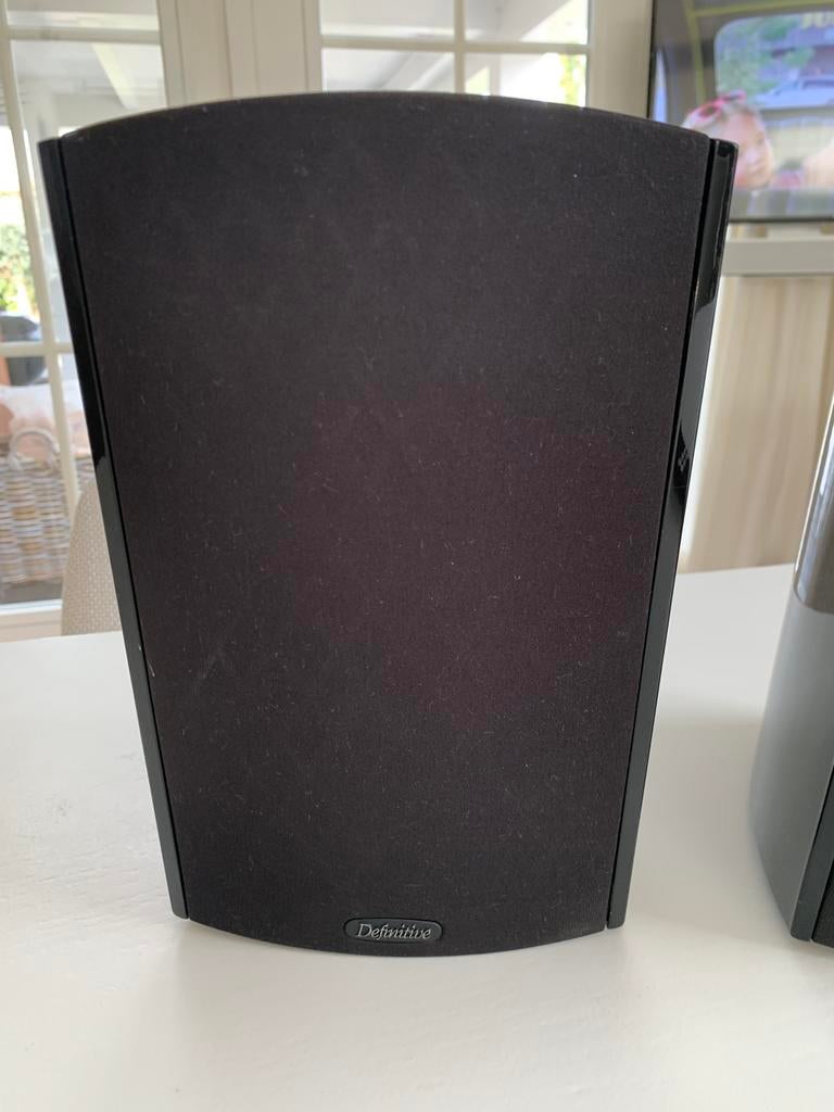 Definitive technology Promonitor 1000 speakers, Zo goed als nieuw, 120 watt of meer, Front, Rear of Stereo speakers, Ophalen