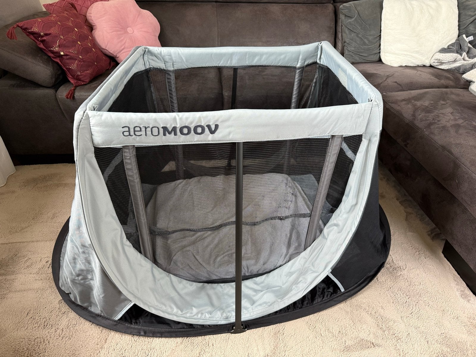 AeroMoov Pop-Up Reisbedje - Zo goed als nieuw, Ophalen of Verzenden, Zo goed als nieuw, Reisbedje