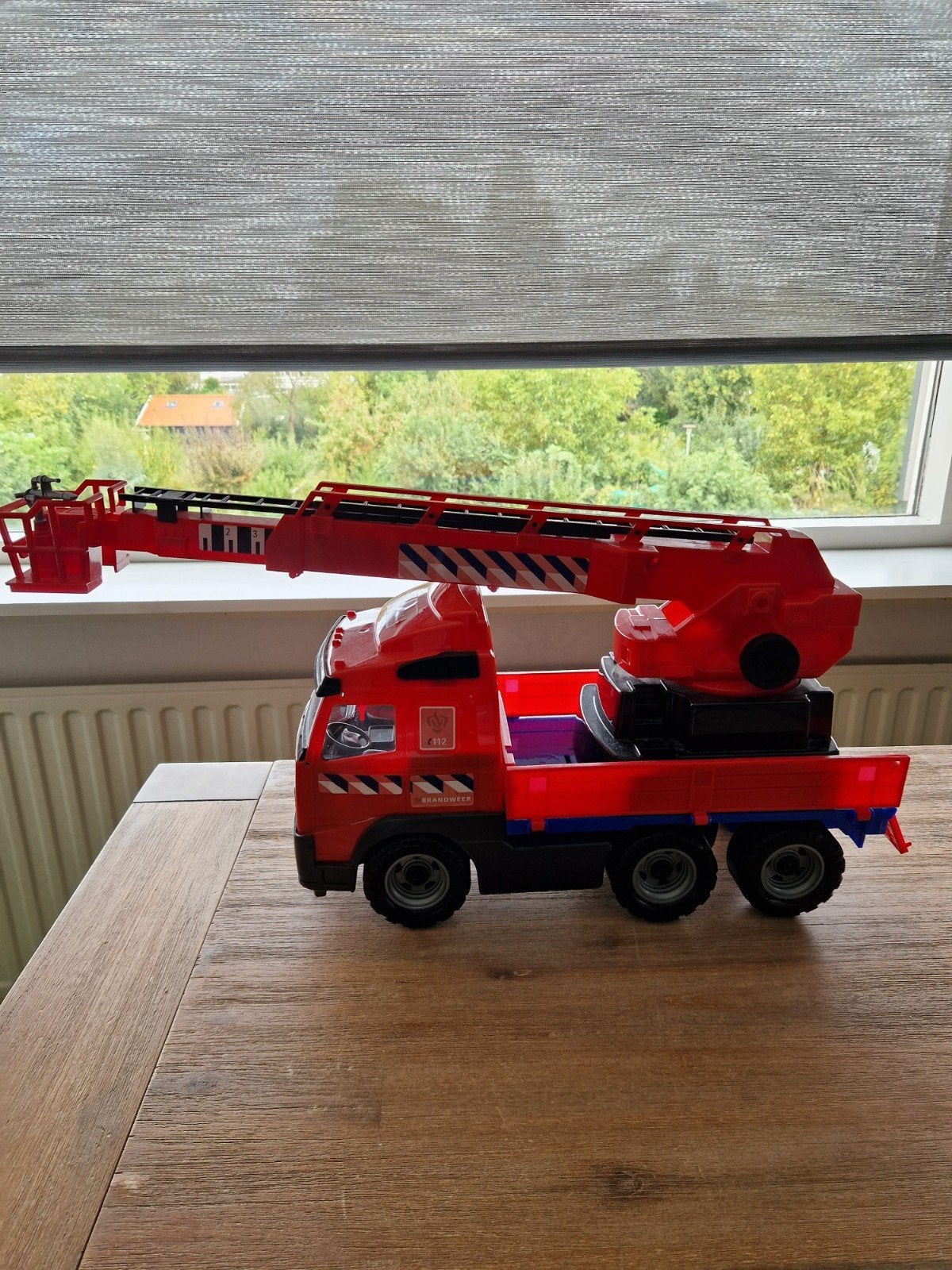 Brandweerauto met uitschuifbare ladder - Goed gebruikt, Ophalen, Gebruikt