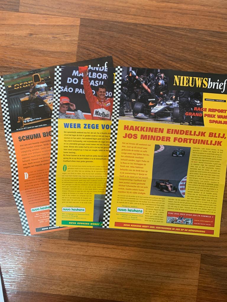 Jos Verstappen fanclub Nieuwsbrief, Verzenden, Nieuw