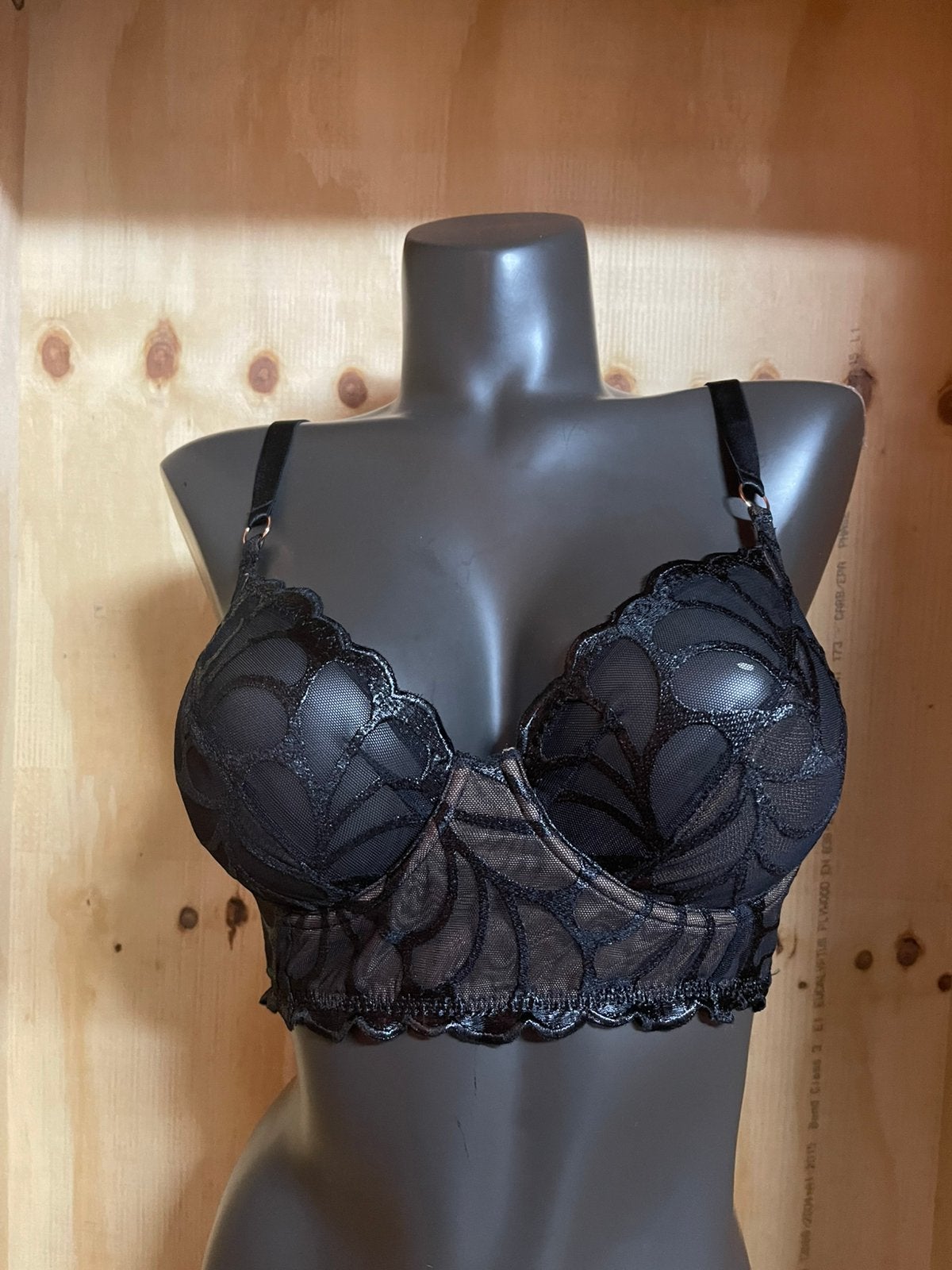Prima donna longline bh 85c model aprodisia, Verzenden, Zwart, BH