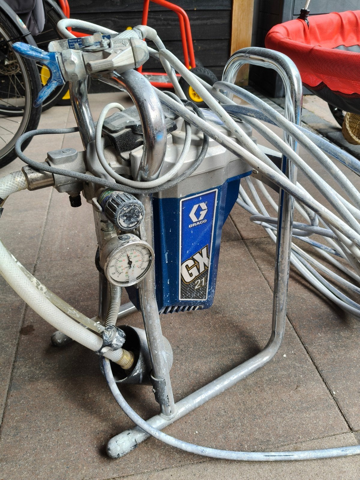 Graco GX 21 Verfspuit met accessoires, Ophalen