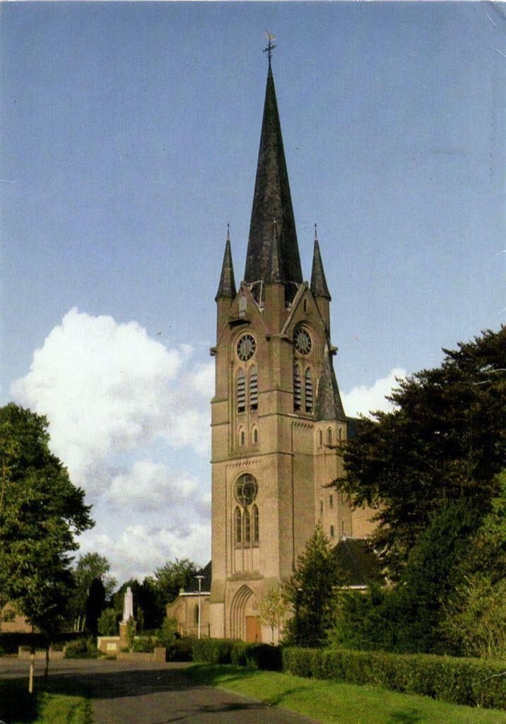 Blaricum, R.K. Kerk. - 1986 gelopen, Ophalen of Verzenden, Voor 1920, Gelopen, Noord-Brabant