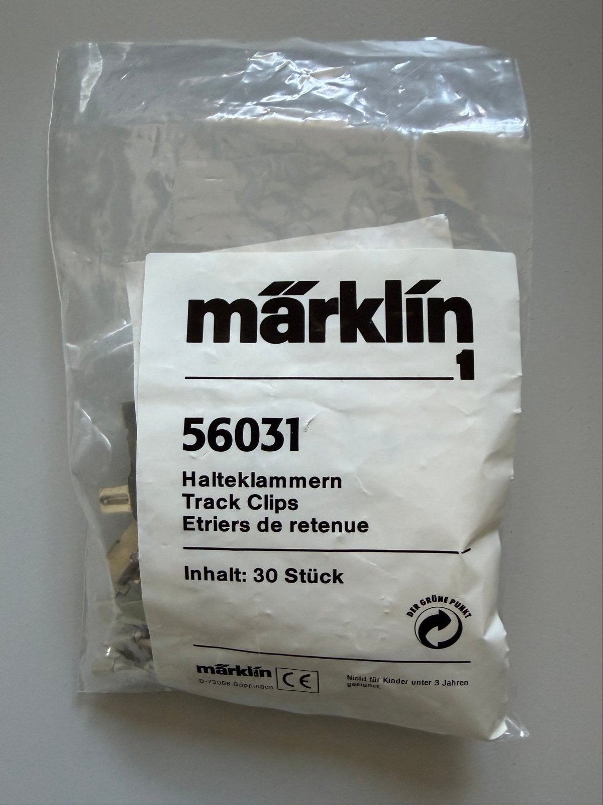 NIEUW! Märklin 56031 Halteklammern / Track Clips (28 stuks), Gelijkstroom of Wisselstroom, Overige typen, Nieuw, Ophalen of Verzenden