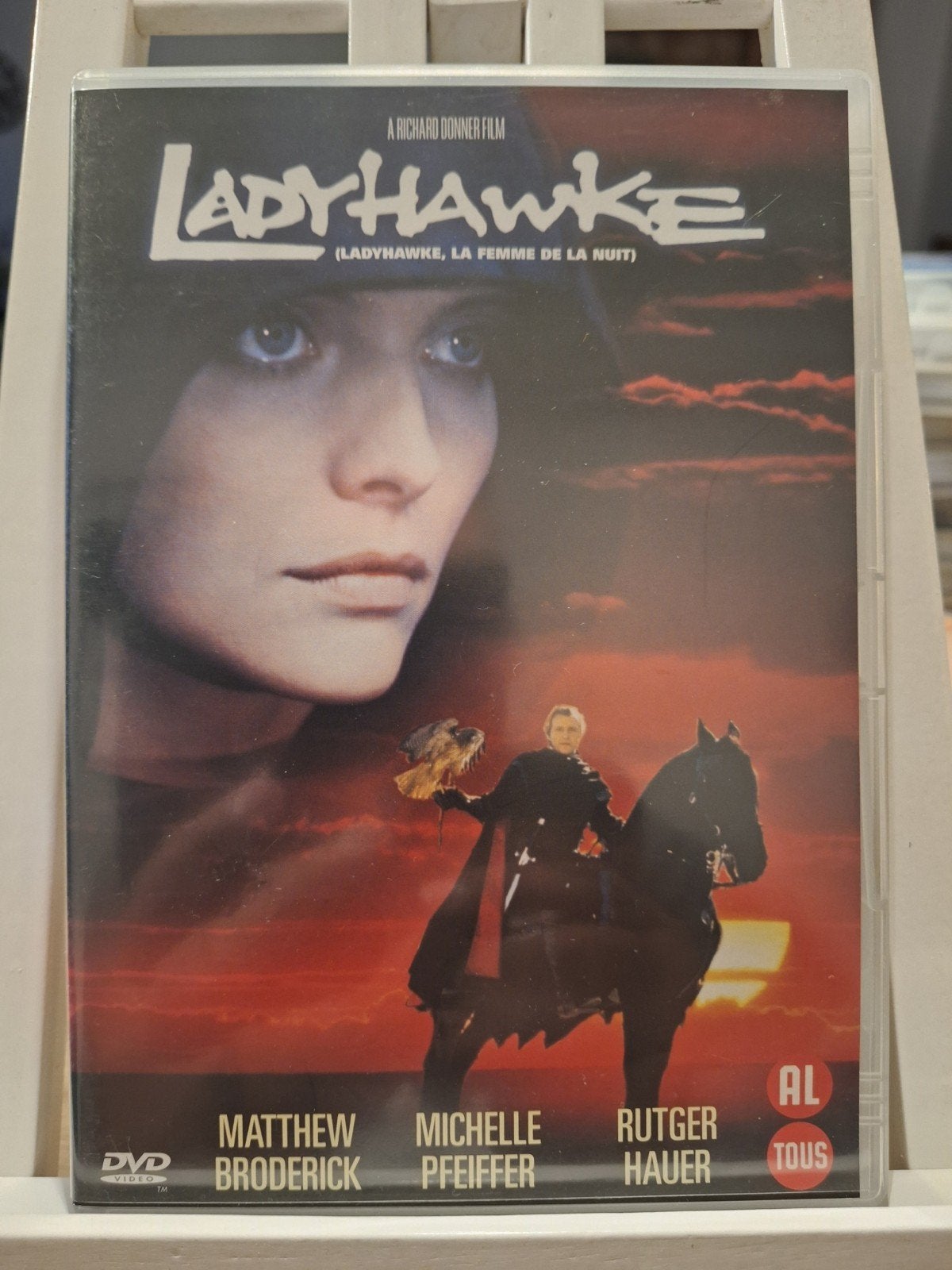 Dvd Ladyhawk, Alle leeftijden, Ophalen of Verzenden, Zo goed als nieuw